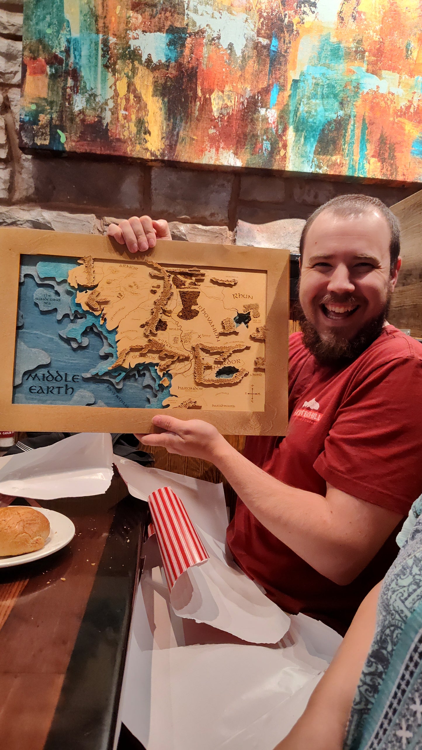 LOTR Middle Earth Layered Map