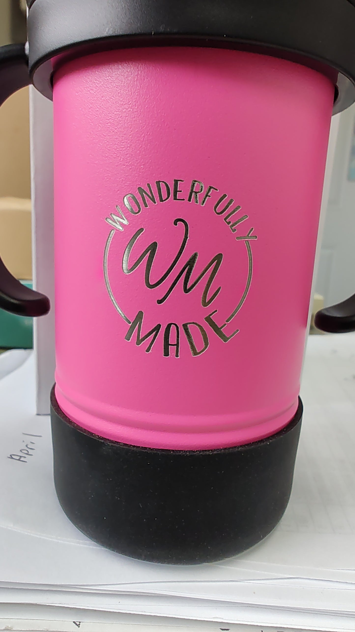 Personalized Sippy Cup With Handles | Insulated Metal Baby Tumbler