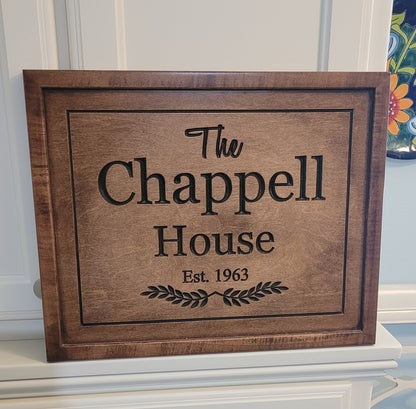 Personalized Family Last Name Sign Custom Gift For Anniversary | Christmas| Wedding