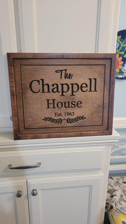 Personalized Family Last Name Sign Custom Gift For Anniversary | Christmas| Wedding