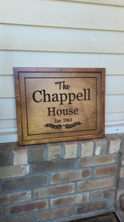 Personalized Family Last Name Sign Custom Gift For Anniversary | Christmas| Wedding