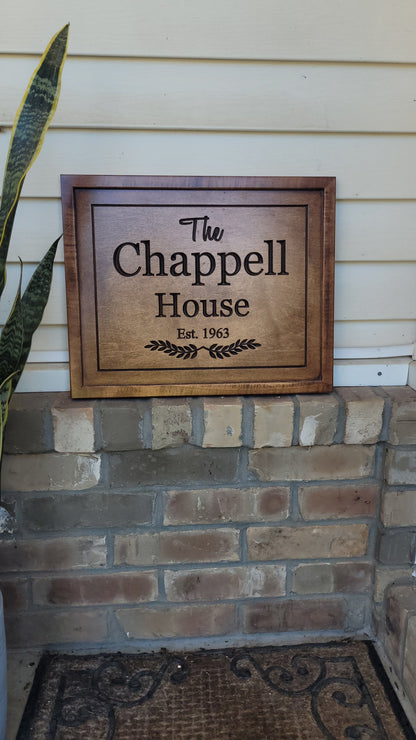 Personalized Family Last Name Sign Custom Gift For Anniversary | Christmas| Wedding